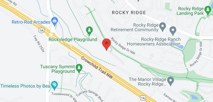 map of 17 153 Rockyledge View NW